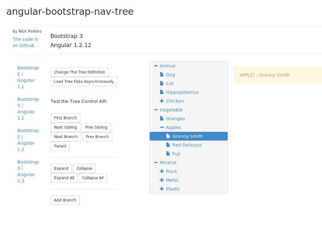 Плагин для создания выпадающего меню Bootstrap 3 при использовании AngularJS, большой выбор параметров состояния разворачивающегося списка.