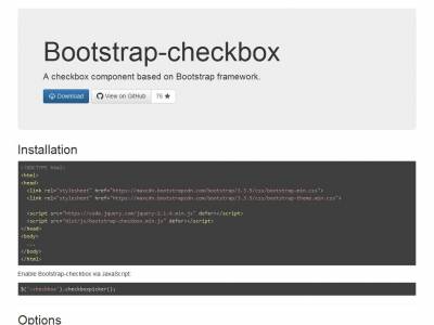 Bootstrap-checkbox