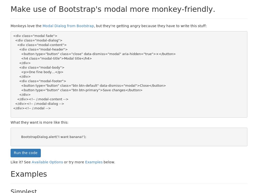 Плагин улучшает возможности модальных окон Bootstrap 3, добавляет функциональности использованию на сайте.