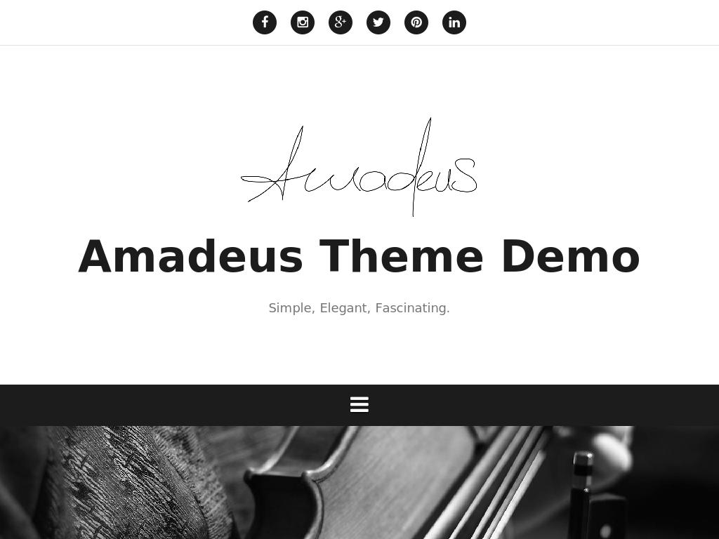 Amadeus - WordPress - Блог