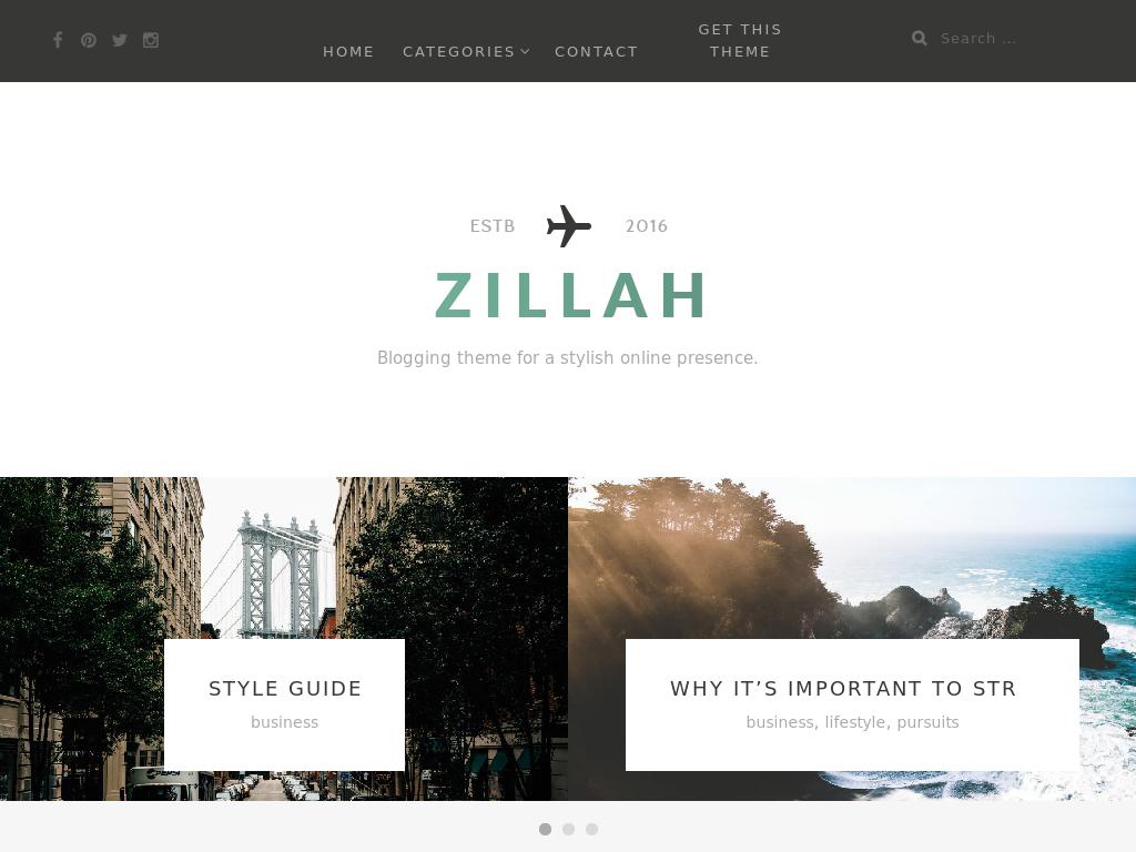 Zillah - WordPress - Блог