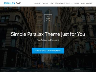 Parallax One - WordPress