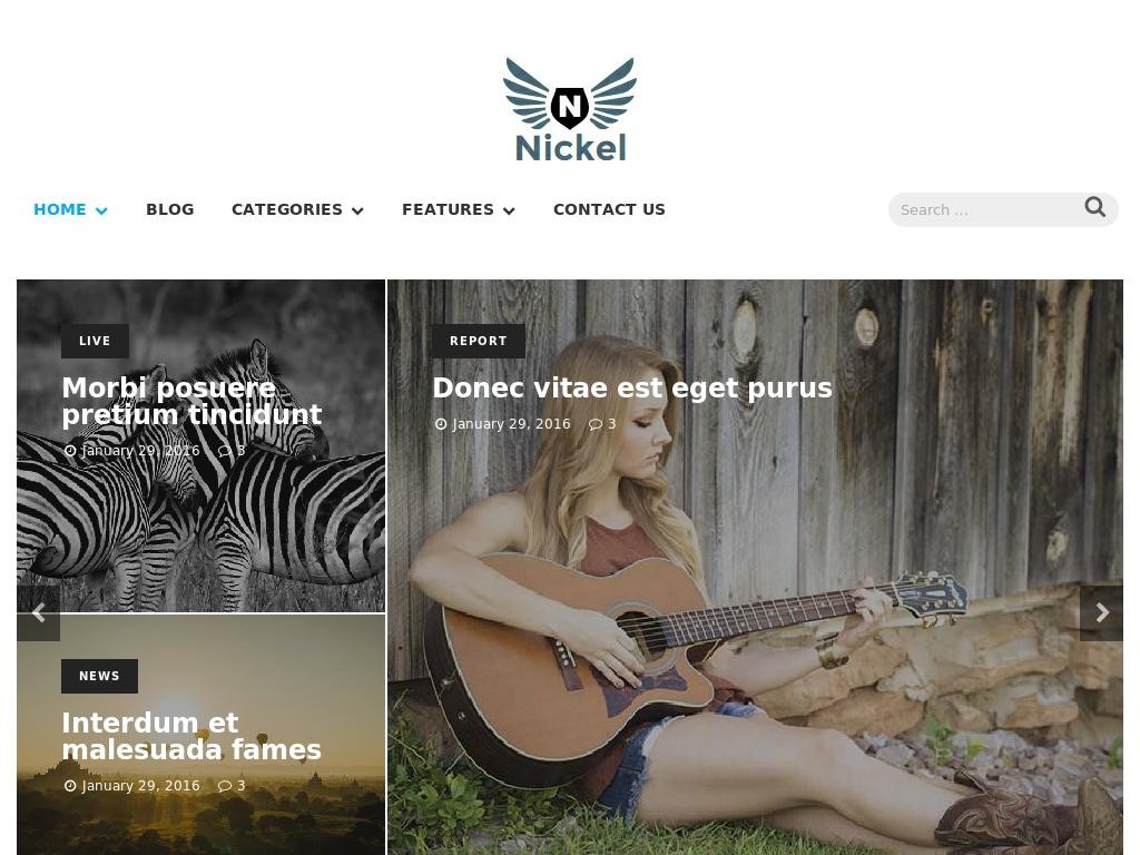 Nickel - WordPress - Блог