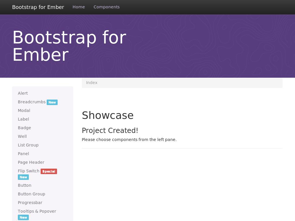 Набор готовых компонентов пользовательского интерфейса на основе Bootstrap для фреймворка Ember.js.