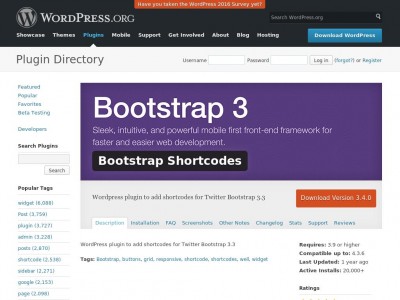 Bootstrap 3 Shortcodes for WordPress