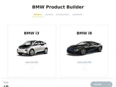 BMW Product Builder