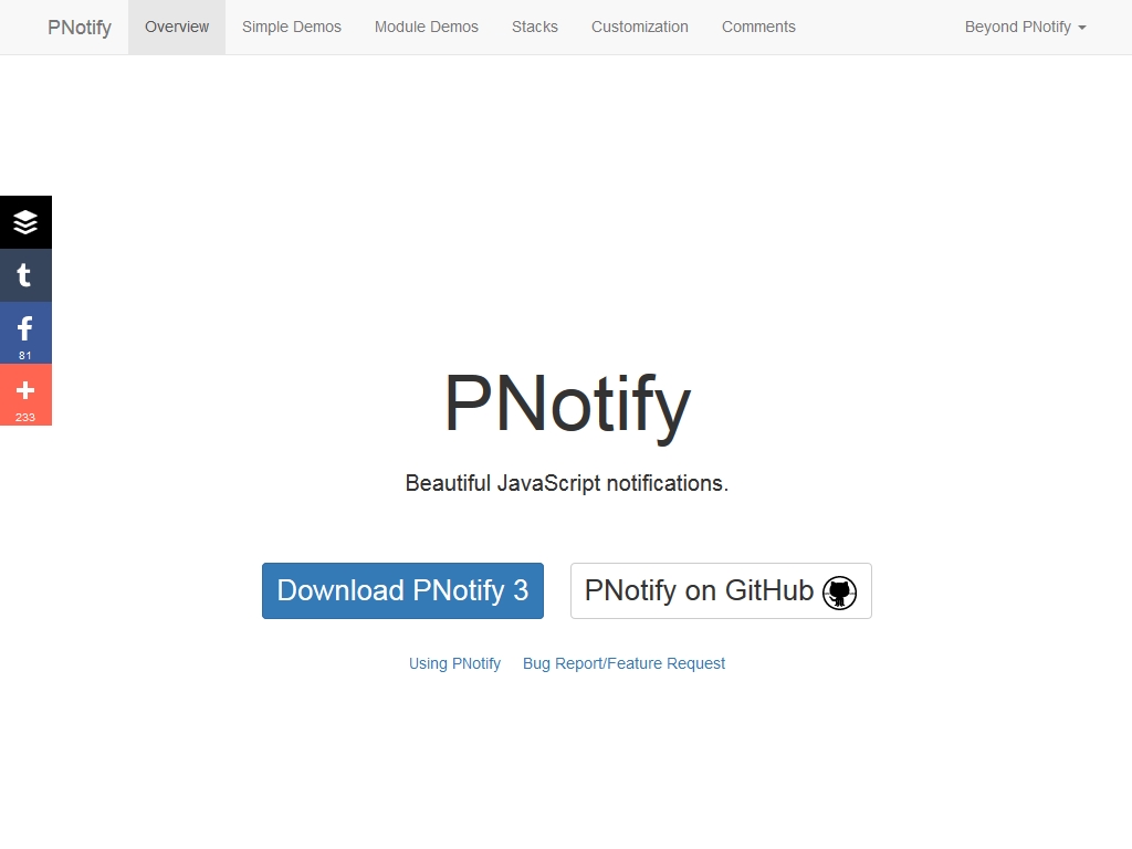 PNotify - Улучшение