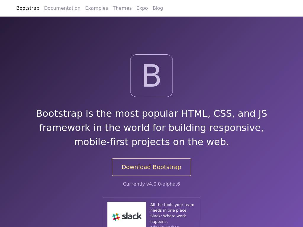 Bootstrap 4 Alpha 6 - Улучшение