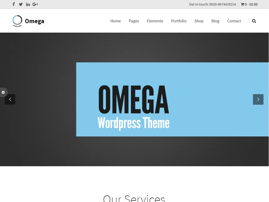 Omega - WordPress - Премиум