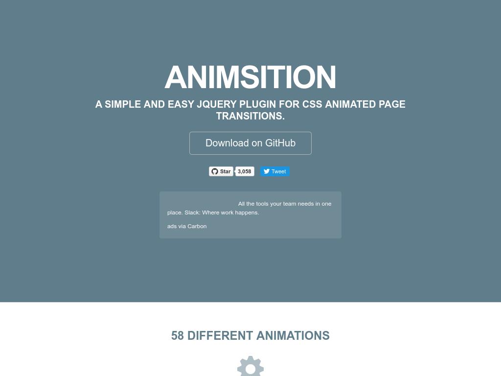 Animsition - Улучшение