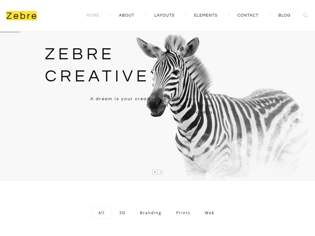 Zebre - WordPress - Блог