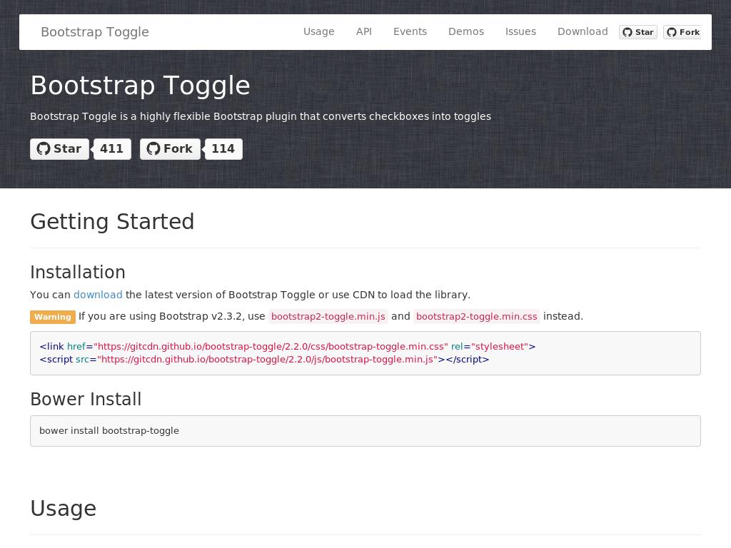 Bootstrap Toggle - Дизайн