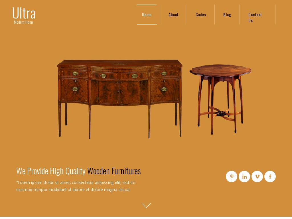 Шаблон на сайт о мебели, декоративной и современной, сделан на Bootstrap 3, адаптивный дизайн, использованы плагины: easing, flexslider, wmuslider, responsiveslides.