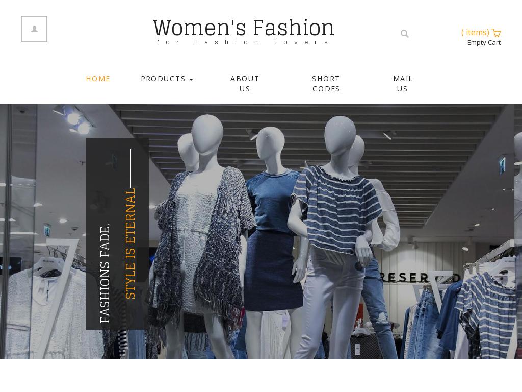 Магазин женской одежды, адаптивный HTML шаблон Bootstrap 3 для Вашего сайта, состоящий из 16 готовых страниц для установки.