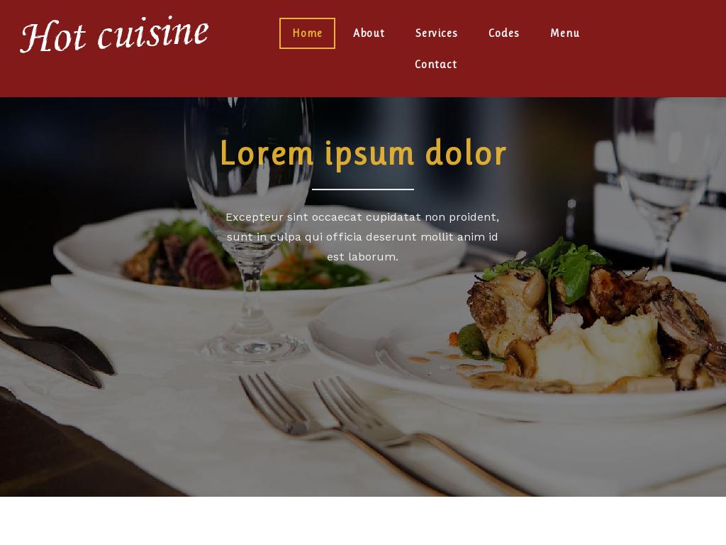 Шаблон для сайта о еде и её приготовлении, предлагаются 7 HTML страниц с адаптивным дизайном и разметкой Bootstrap 3, скачайте бесплатно.