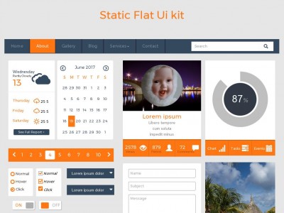 Static Flat Ui Kit