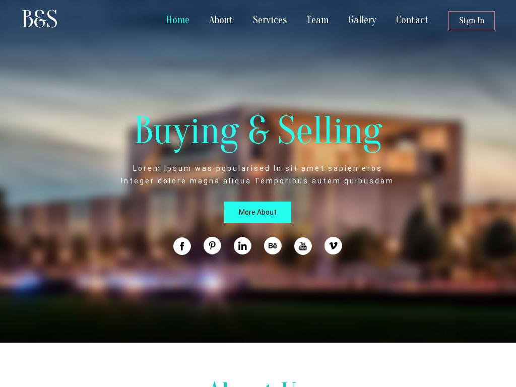 Buying & Selling - Лендинг