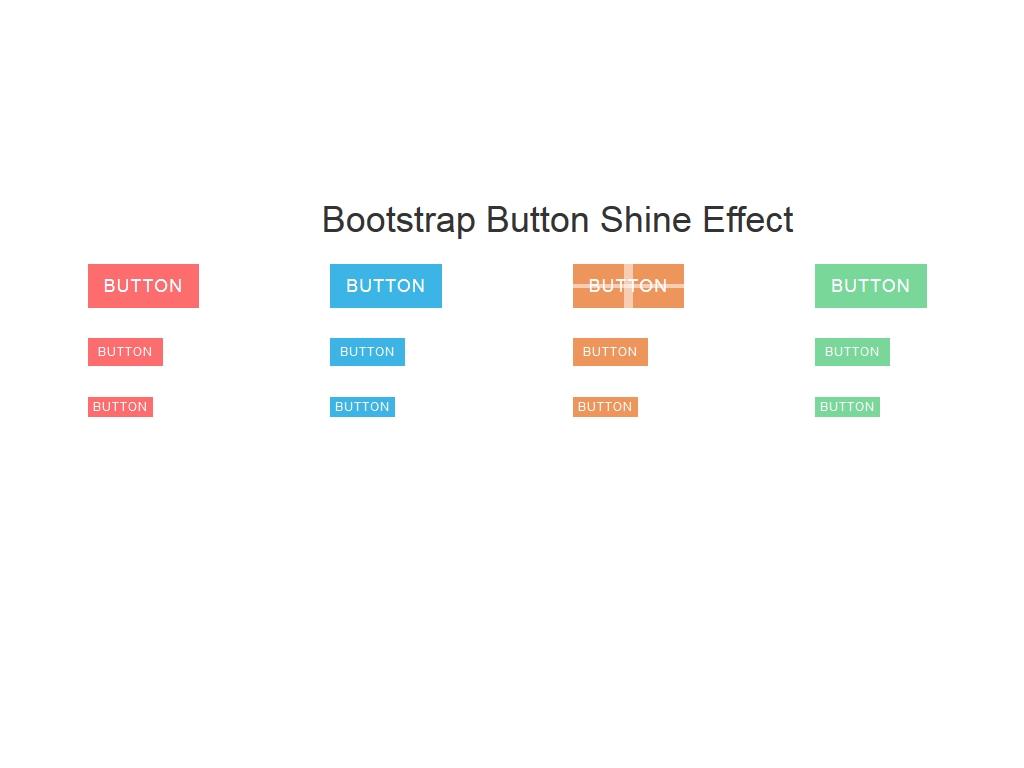 Кнопочки для сайта с подключенным фреймворком Bootstrap, кнопки с оригинальным эффектом блеска при наведении,  используются только свойства CSS.