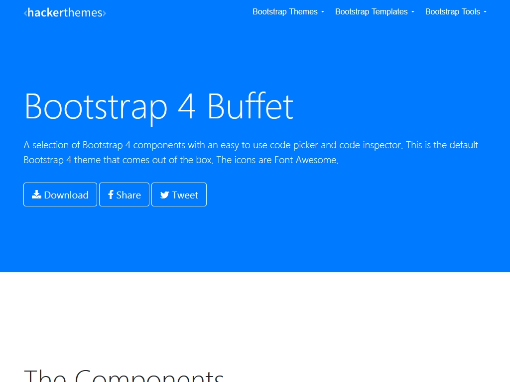 Bootstrap 4 Theme Machine - Дизайн