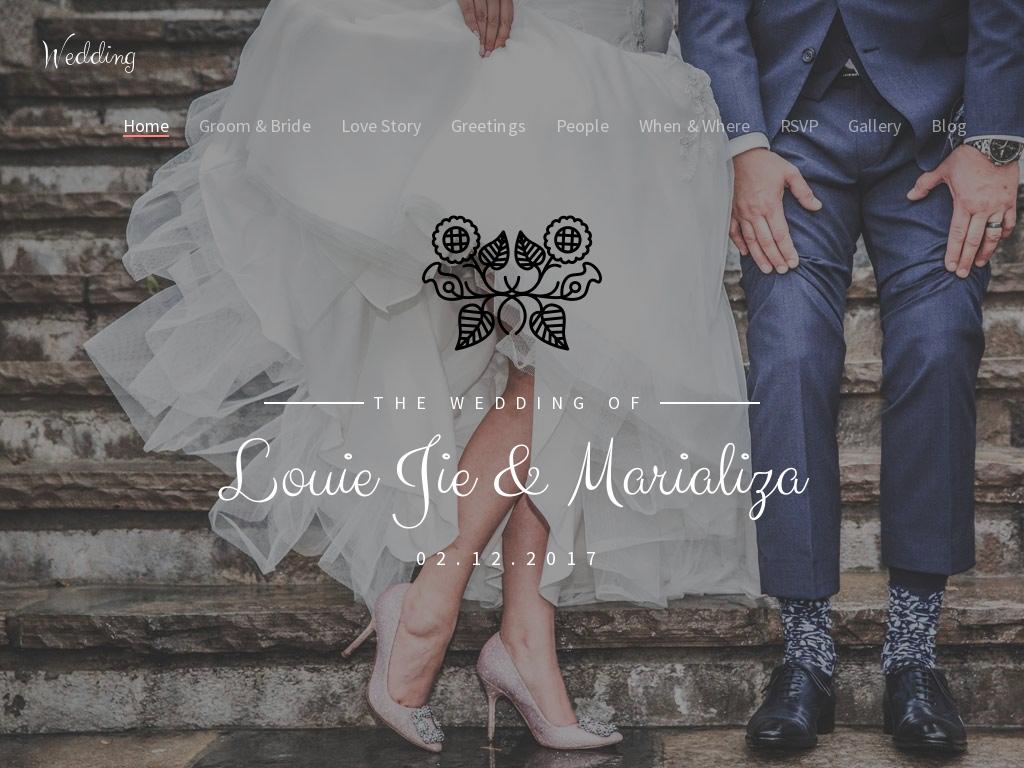 Красивый свадебный одностраничный HTML шаблон с адаптивным дизайном и отзывчивой вёрсткой Bootstrap 3, готовы 3 темы, повод показать детали своей свадьбы.