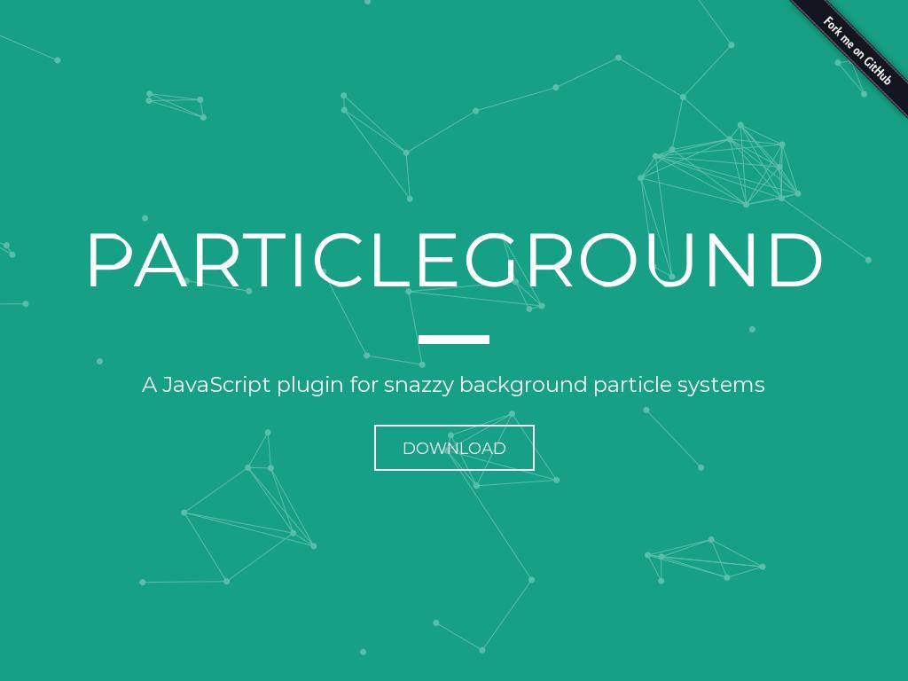 Particleground - Дизайн
