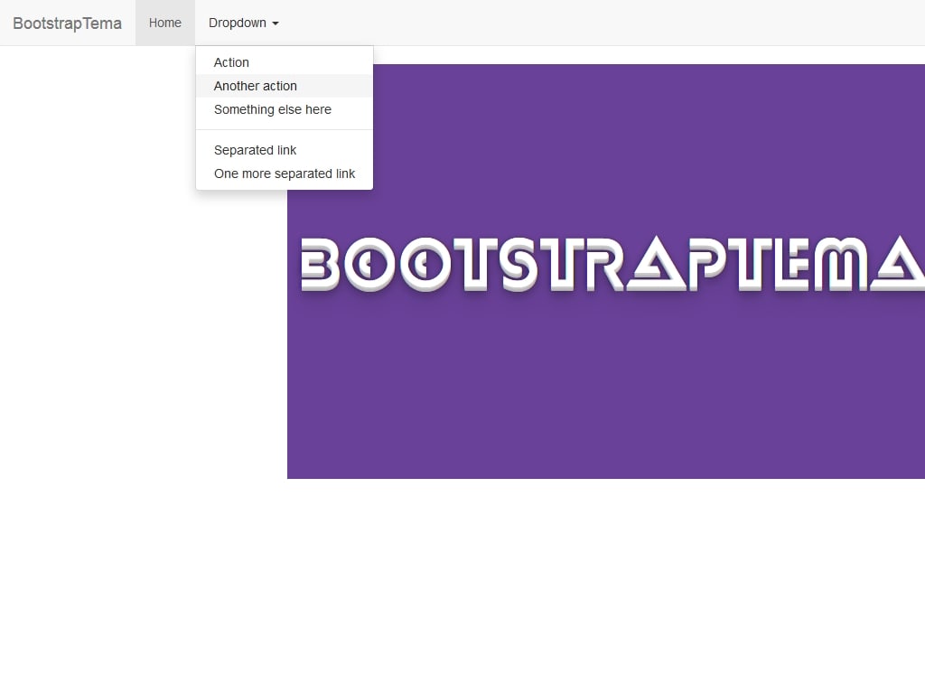 Выпадающий список меню Bootstrap 3 при наведении, наведя мышку на Dropdown компонент менюшки откроется вложенный список пунктов.