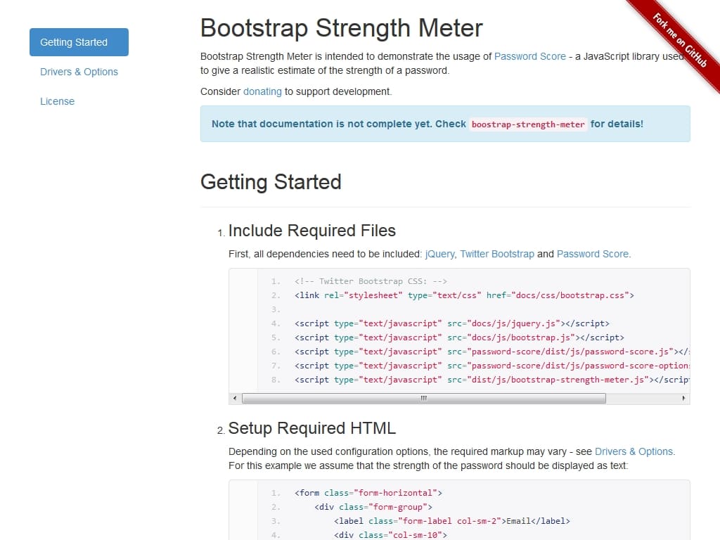 Bootstrap Strength Meter - Улучшение