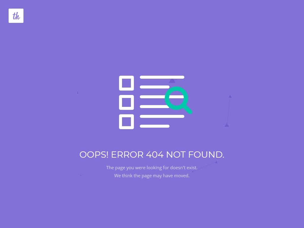 Идеальное решение для вашей 404 страницы, с чистым и мощным дизайном, универсальным по всем направлениям и __MACOSX файлами, сделано 6 готовых тем.