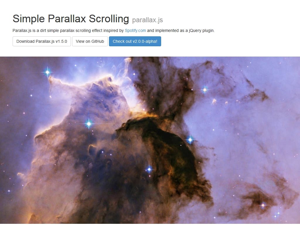 Parallax.js - Улучшение