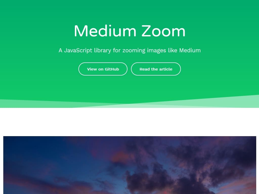 Medium Zoom - Улучшение