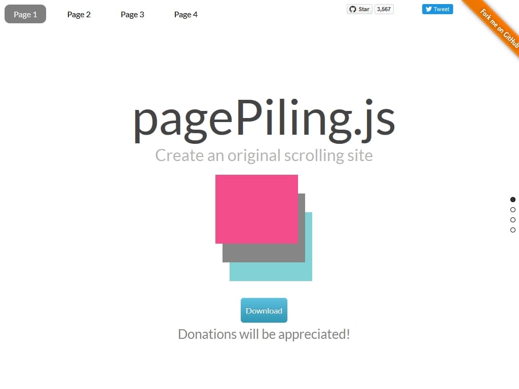 pagePiling.js - Улучшение