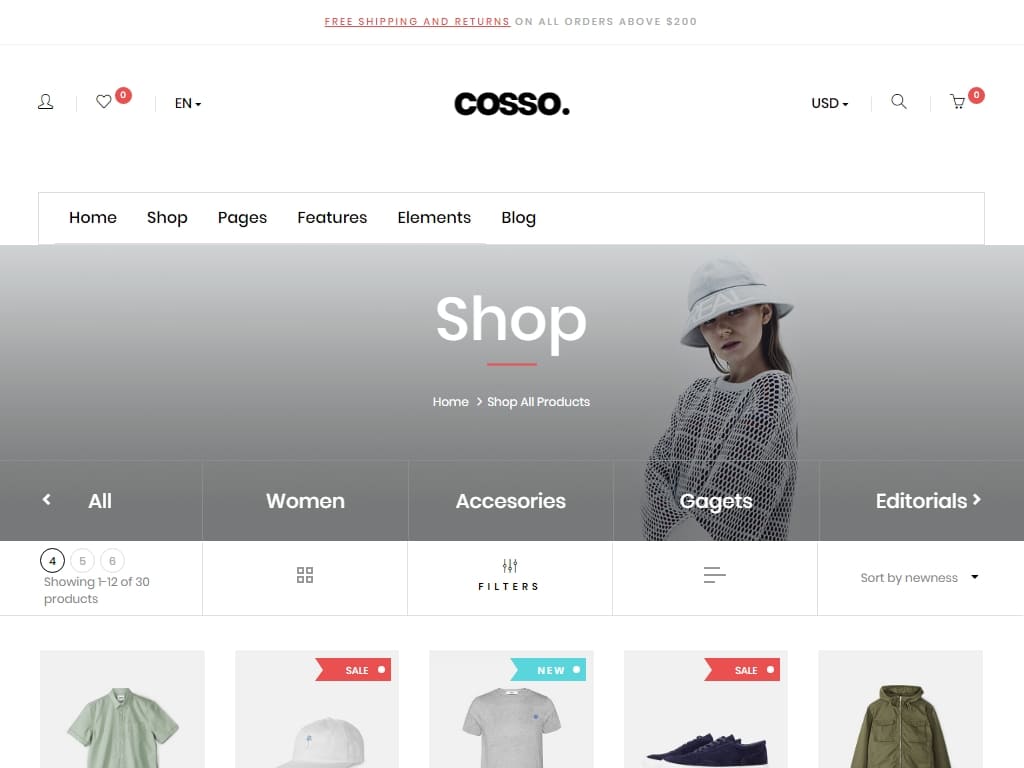 Cosso - Магазин