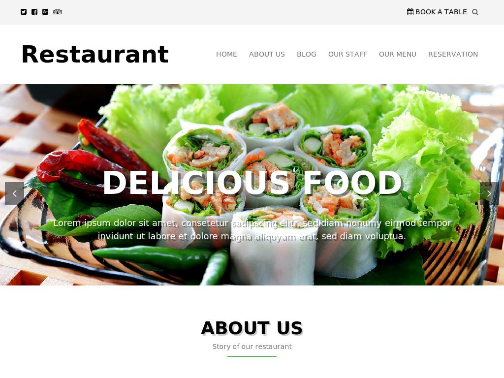 Restaurant - WordPress - Портфолио