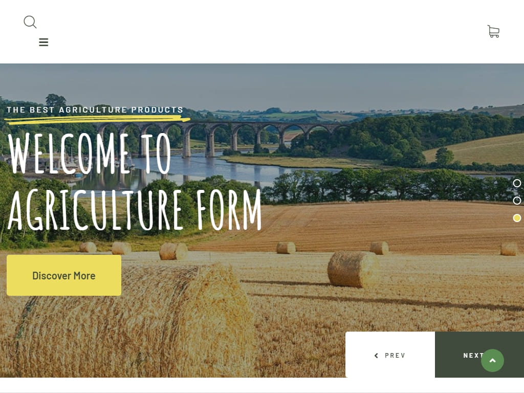 HTML шаблон, специально разработанный для сельскохозяйственных угодий, фермерских хозяйств, фермеров, органических продуктов и экологических решений.