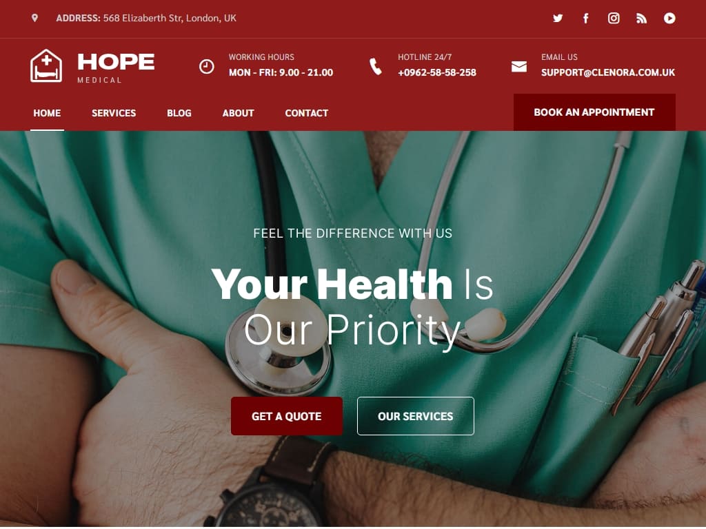Аккуратный и современный шаблон медицинского веб-сайта, созданный на платформе Bootstrap 5. Если хотите, это полноценное решение для вашего медицинского бизнеса.