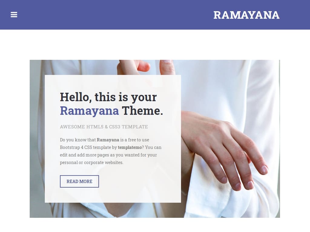 Ramayana - Лендинг