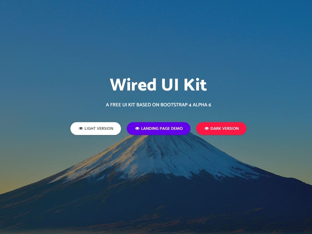 Wired UI Kit - Лендинг