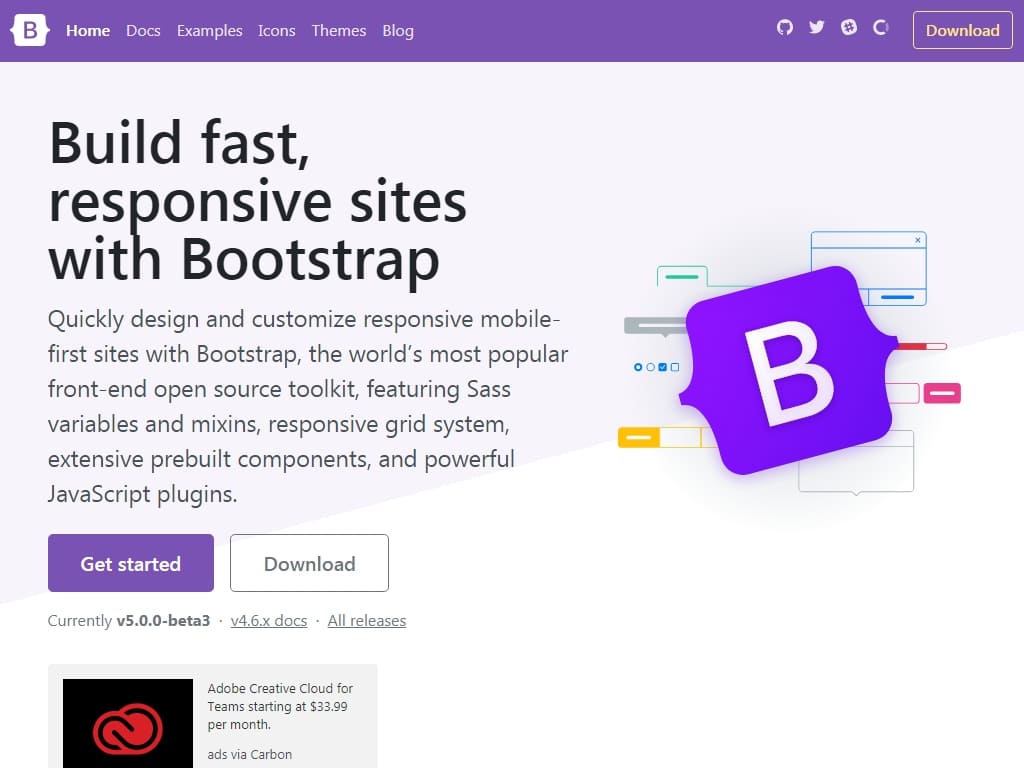 Обновление Bootstrap v4.6.0 с парой новых функций, несколькими исправлениями и некоторыми замечательными обновлениями документации.
