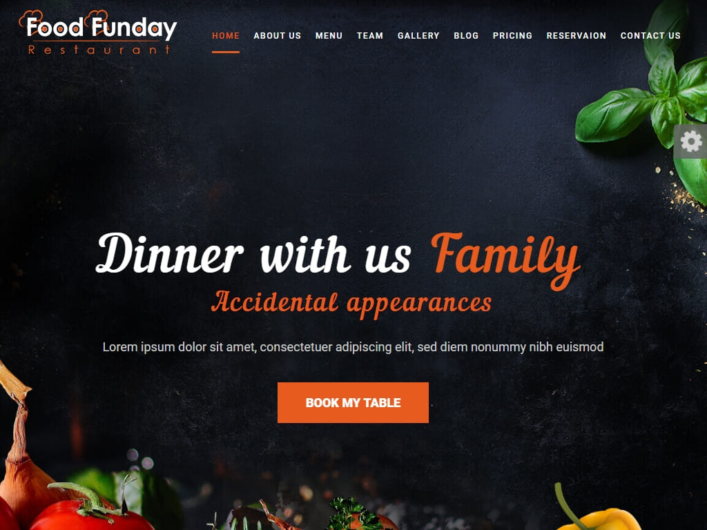 Food Funday - Лендинг