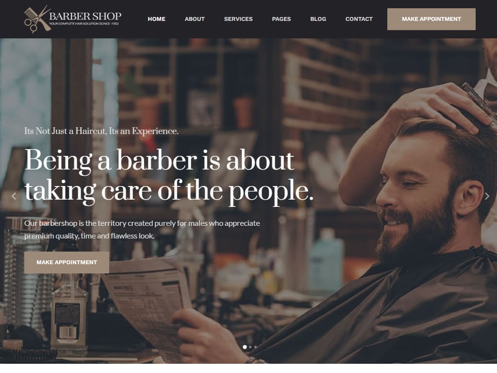 BarberShop & Hair Salon - Лендинг