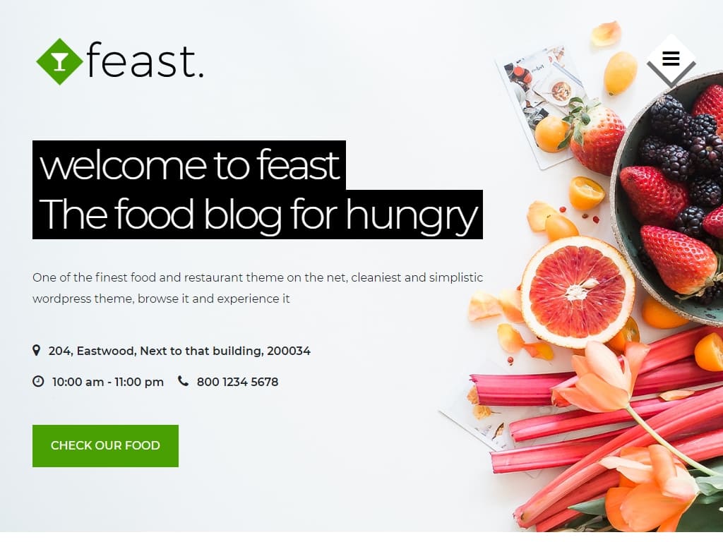 Наслаждайтесь бесплатным шаблоном пищевого блога Bootstrap с набором надежных и великолепных функций, которые понравятся каждому.