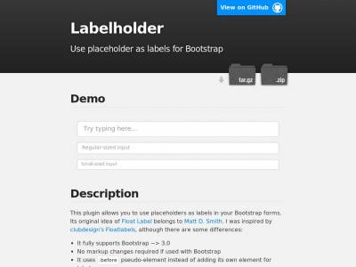 Labelholder