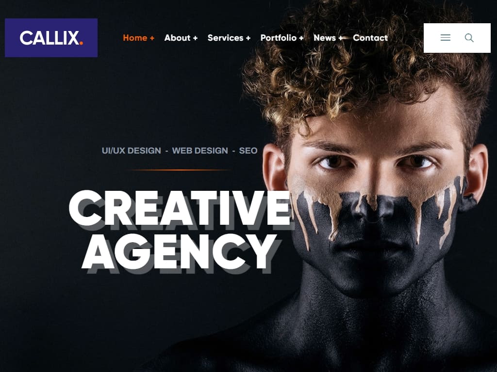 Современный и профессиональный HTML шаблон Creative Digital Agency, чистый, современный и простой шаблон, созданный для дизайнеров, фотографов, модных агентств и фрилансеров.