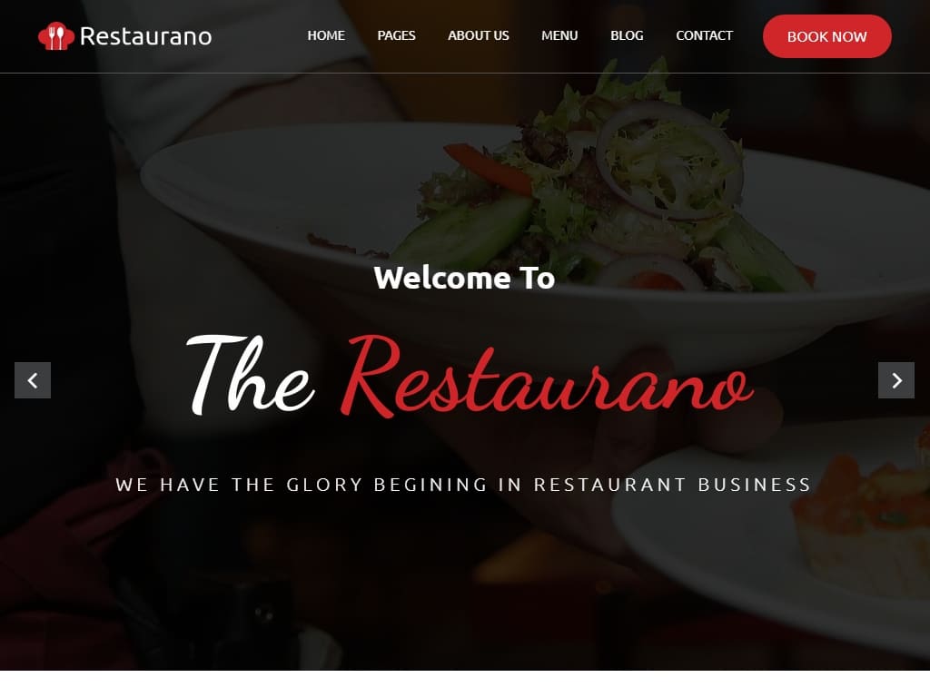 Профессиональный шаблон ресторана, полностью загруженный полезными разделами, которые имеют дело или хотят начать бизнес в этой области создав свой собственный сайт.