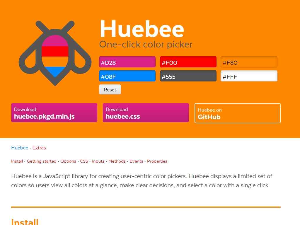 Huebee - Выбор цвета - Улучшение