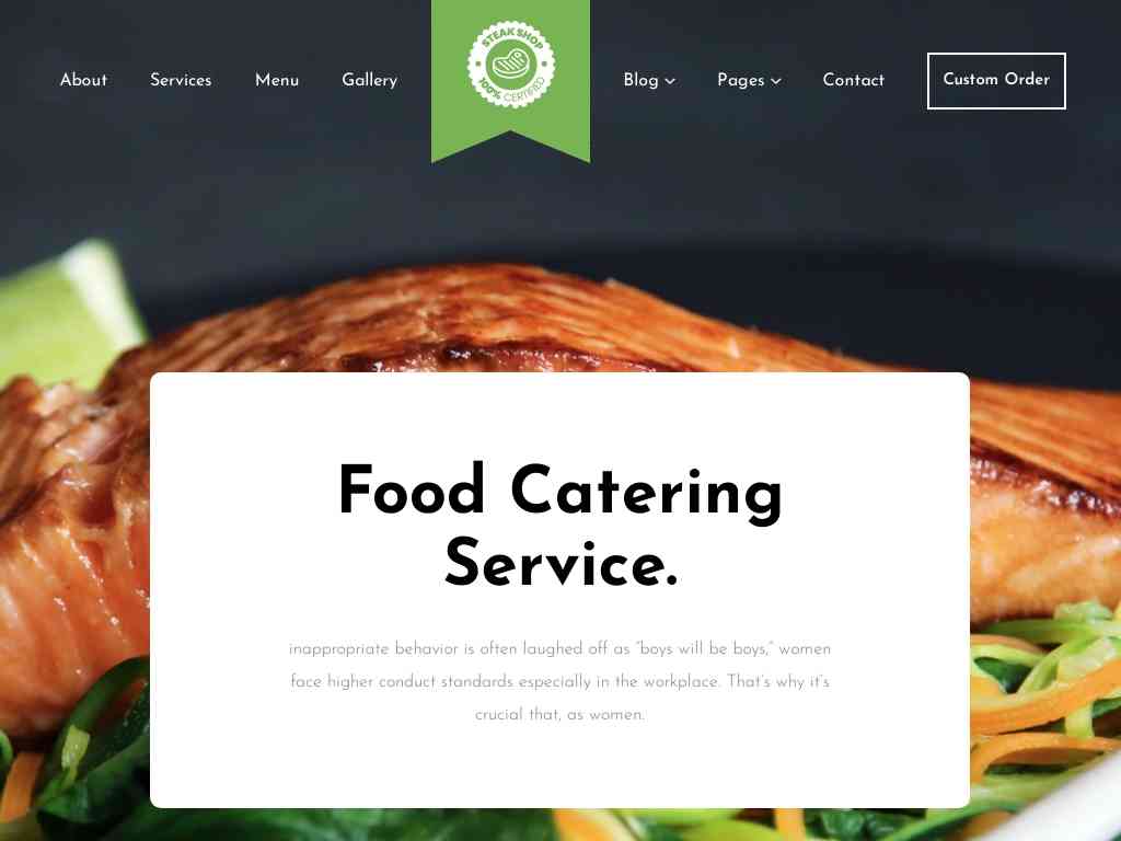 Бесплатный адаптивный шаблон для создания сайта общественного питания на Bootstrap. Это современная тема со стильным и элегантным внешним видом и адаптивной разметкой.