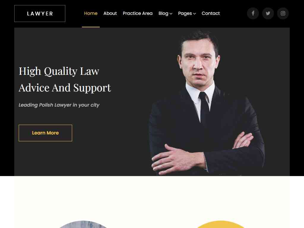 Бесплатный шаблон для сайта юридической фирмы, профессионально разработанная и специально оборудованная тема для адвокатов, юристов, юридических фирм и связанных с ними организаций.