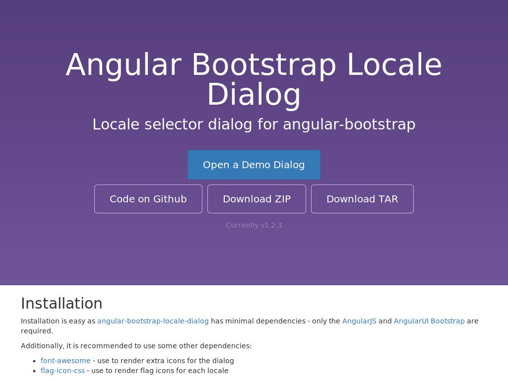 Angular Bootstrap Locale Dialog - Улучшение