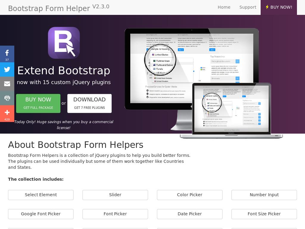 Bootstrap Form Helper - Улучшение