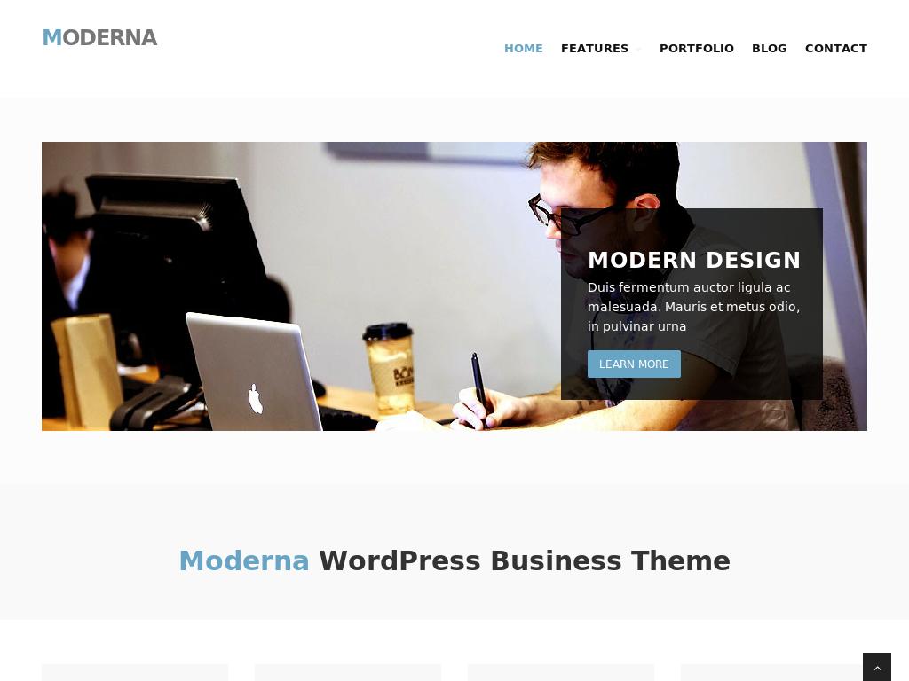 ModernaWP - WordPress - Портфолио